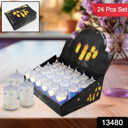 MeltGlow™ 24 Pc LED Flameless Candles
