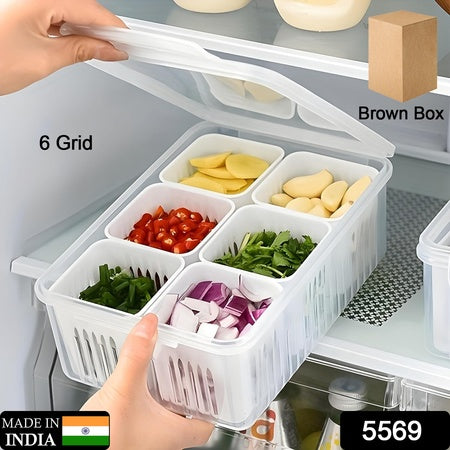 Fridge Storage Boxes Freezer Storage Containers Container For Kitchen Storage Set Storage In Kitchen Vegetable Storage Draining Crisper Refrigerator Food Box (1 Pc) Default Title - Anthro Bazaar