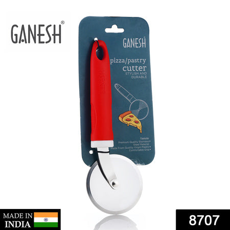 8707 Ganesh Ganesh Pizza Pastry Cutter Wheel Pizza Cutter (Stainless Steel) Default Title - Anthro Bazaar