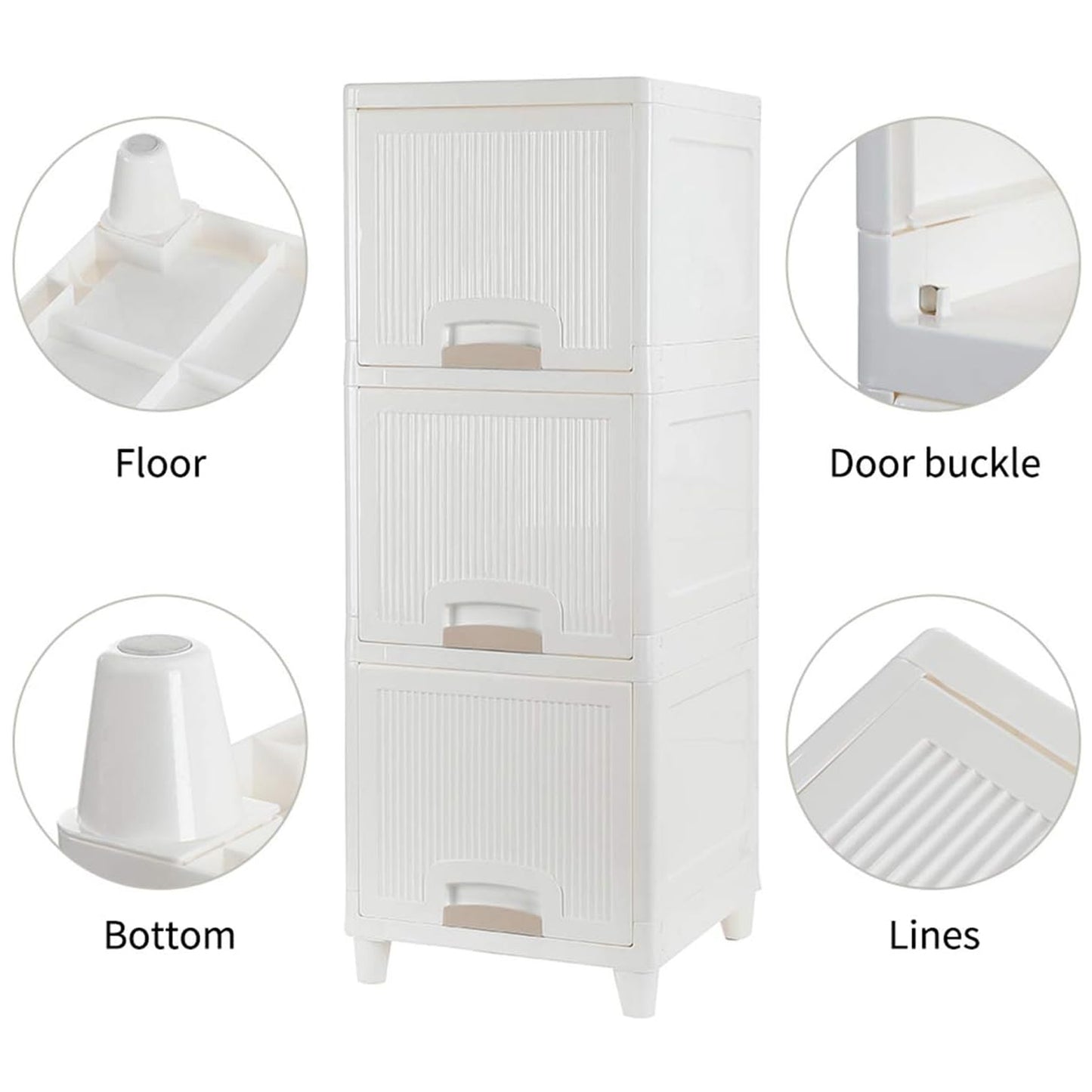 Multipurpose Storage Cabinet Storage Solutions [3 Layers]