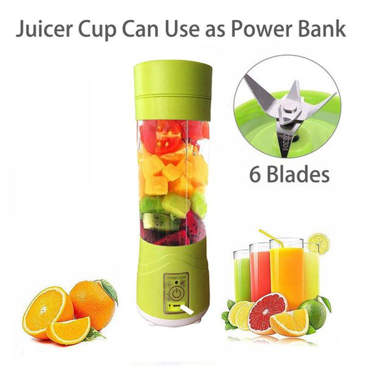 133 Portable Usb Electric Juicer - 6 Blades (Protein Shaker) Default Title - Anthro Bazaar