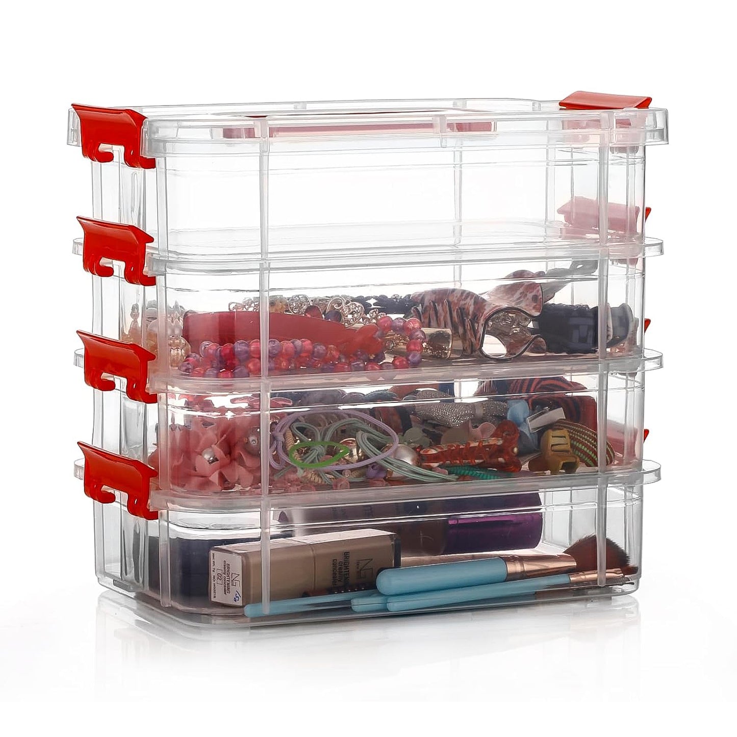 Transparent Multipurpose Plastic Storage Box [4-layer]