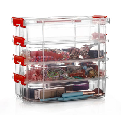 Transparent Multipurpose Plastic Storage Box [4-layer]