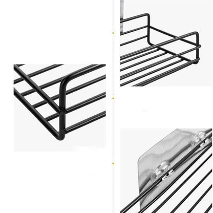 1764 Multipurpose Wall Mount Metal Bathroom Shelf And Rack For Home And Kitchen. Default Title - Anthro Bazaar