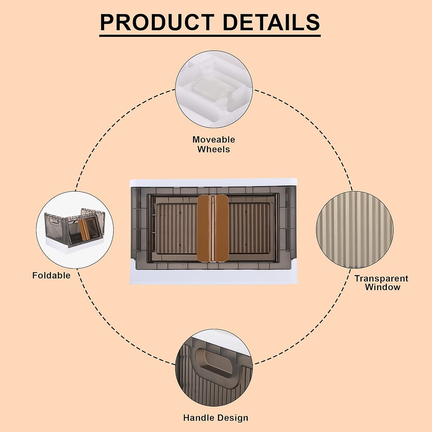 Plastic Folding Wardrobe Storage Organizer (1 Layer 1 Pc) Default Title - Anthro Bazaar