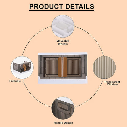 Plastic Folding Wardrobe Storage Organizer (1 Layer 1 Pc) Default Title - Anthro Bazaar