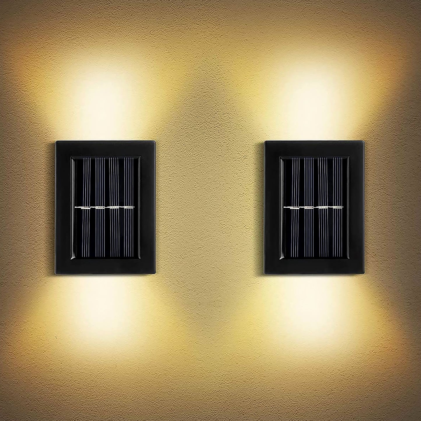 Solar Wall Fence Lights – Dual LED Up & Down Outdoor Waterproof Garden & Porch Lamp