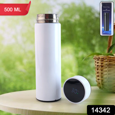 White Vacuum Insulated Water Bottle (1 Pc 500ml) Default Title - Anthro Bazaar