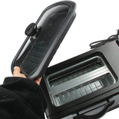 3 In 1 Breakfast Maker Portable Toaster Oven Grill Pan Coffee Maker Full Breakfast Ready At One Go Default Title - Anthro Bazaar