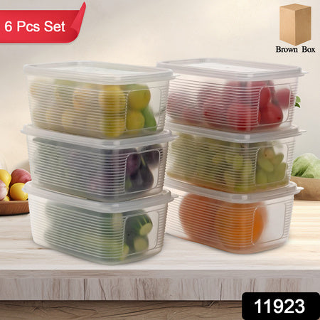 6 Pcs Multipurpose Plastic Food Storage Container Set Default Title - Anthro Bazaar