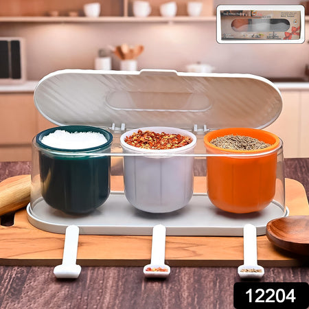 FlavorNest™ 3-Compartment Spice Storage Set