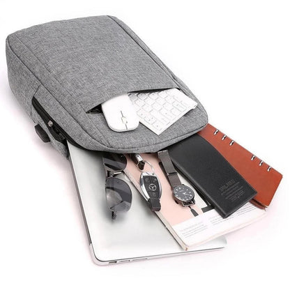 12553 Laptop Bag With Adjustable Shoulder Strap Storage Pockets Lightweight Water-resistant Travel-friendly Bag Office Bag School Bag College Bag Business Bag Default Title - Anthro Bazaar