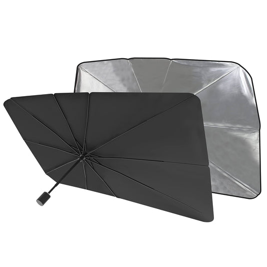 0519 Windshield Umbrella Sun Shade Cover Visor Sunshades Reviews Automotive Front Sunshade Fits Foldable Windshield Brella Various Heat Insulation Shield For Car Default Title - Anthro Bazaar