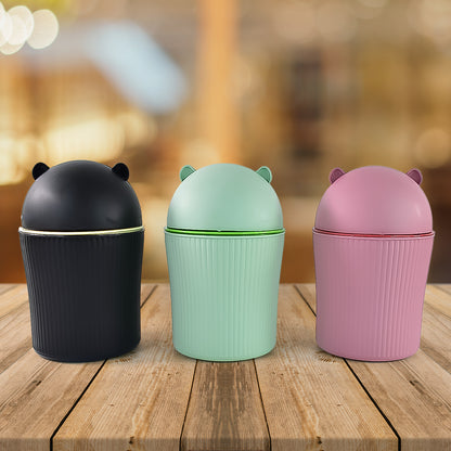 Mini Tabletop Dustbin 1200ML | Stylish Swing Lid Desk Trash Can [1 Piece]