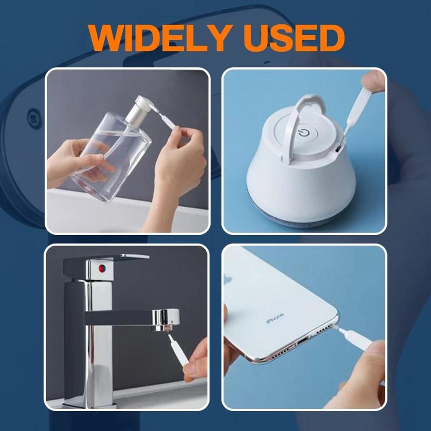 4985 10pcs Shower Nozzle Cleaning Brush Reusable Multifunctional Shower Head Anti-clogging Small Brush Default Title - Anthro Bazaar