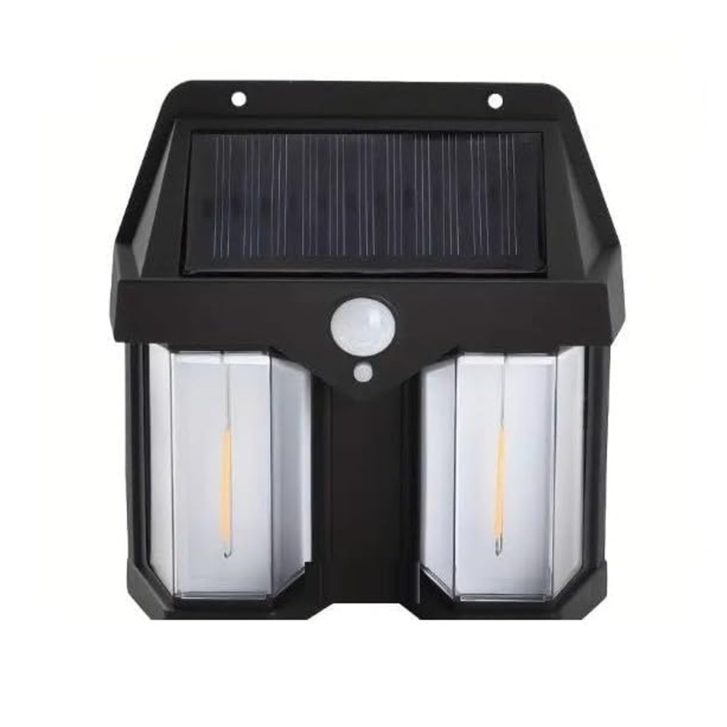 Outdoor Solar Wall Lamp – Waterproof Double Light with Dusk-to-Dawn Sensor