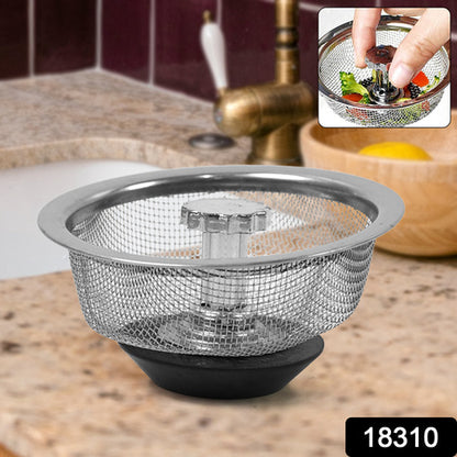 Stainless Steel Sink Strainer Basket Strainer Kitchen Sink Strainer (1 Pc) Default Title - Anthro Bazaar