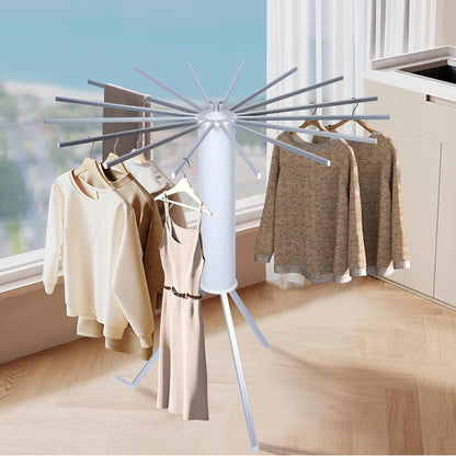 Foldable Rotary Clothes Drying Rack Stand (1 Pc) Default Title - Anthro Bazaar