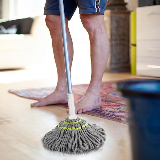 Squeeze Twist Mop Self Wringing Mop Stainless Steel Handle (1 Pc) Default Title - Anthro Bazaar