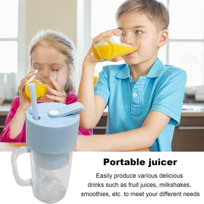 6-Blade Mini Travel Juicer Mixer for Shakes, Baby Food & Fresh Juice