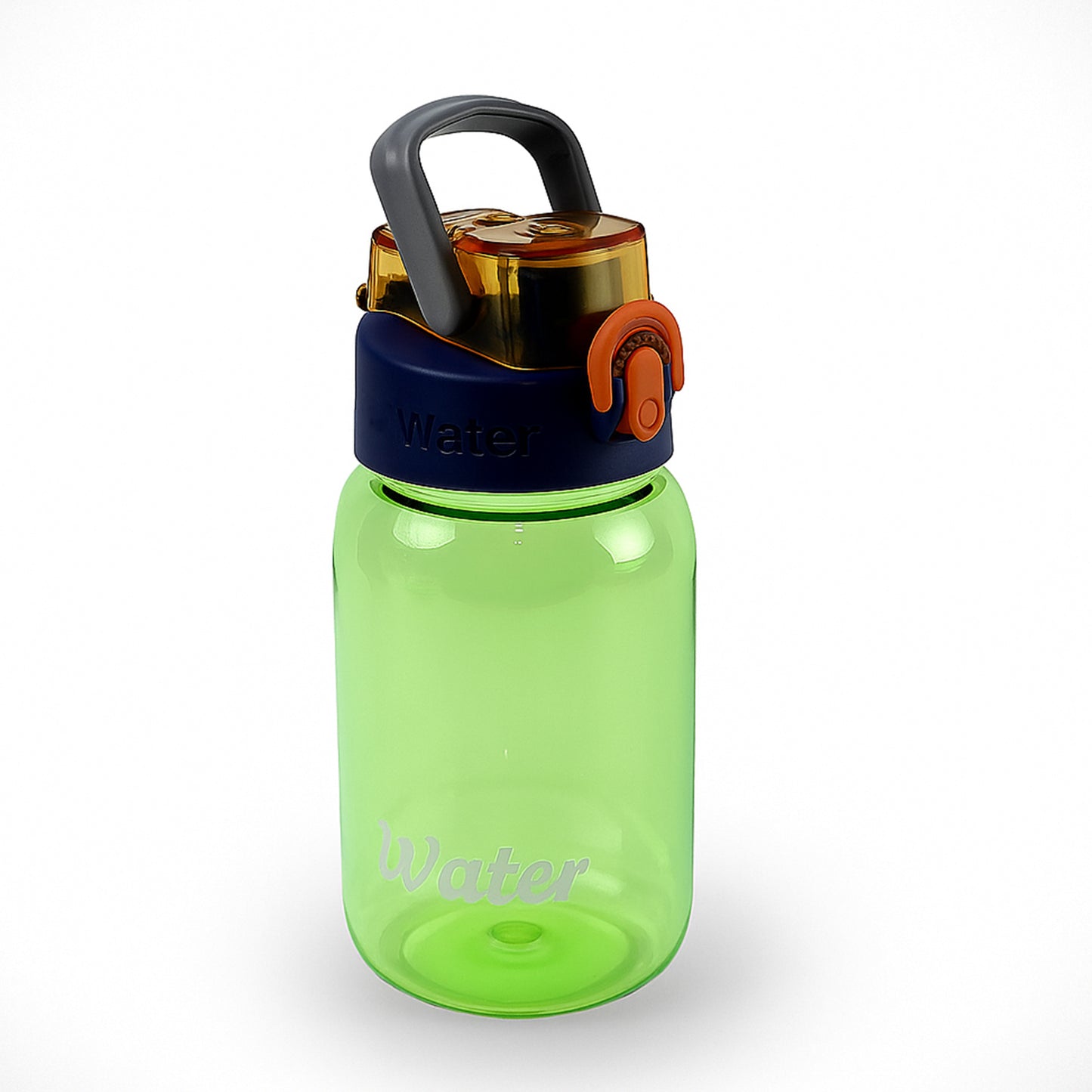 Green Leak-proof Portable Fruit Infuser Water Bottle Approx 600ml (1 Pc) Default Title - Anthro Bazaar