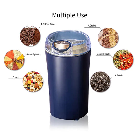 5324 Mini Mixer Small Blander Power Full Mini Grinder Electric Coffee Bean Grinder Grinder Machine Portable Grinder For Home And Office. Default Title - Anthro Bazaar