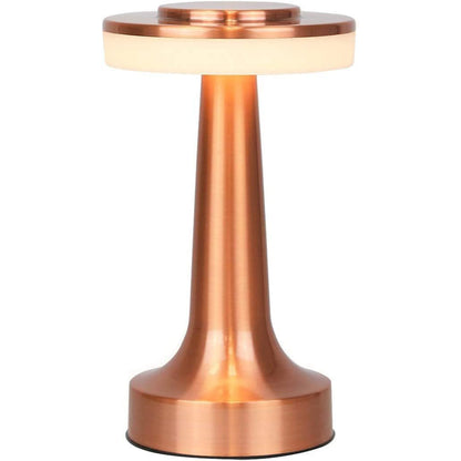 Decorative Desk Lamp - Portable Metal Led Table Lamp [Brass texture]