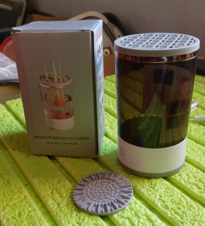 12987 Automatic Makeup Brush Cleaner Fast Electric Brush Cleaner Hand Free Machine Super Clean Brush Washer Brushes Organizer Tool (1 Pc) Default Title - Anthro Bazaar