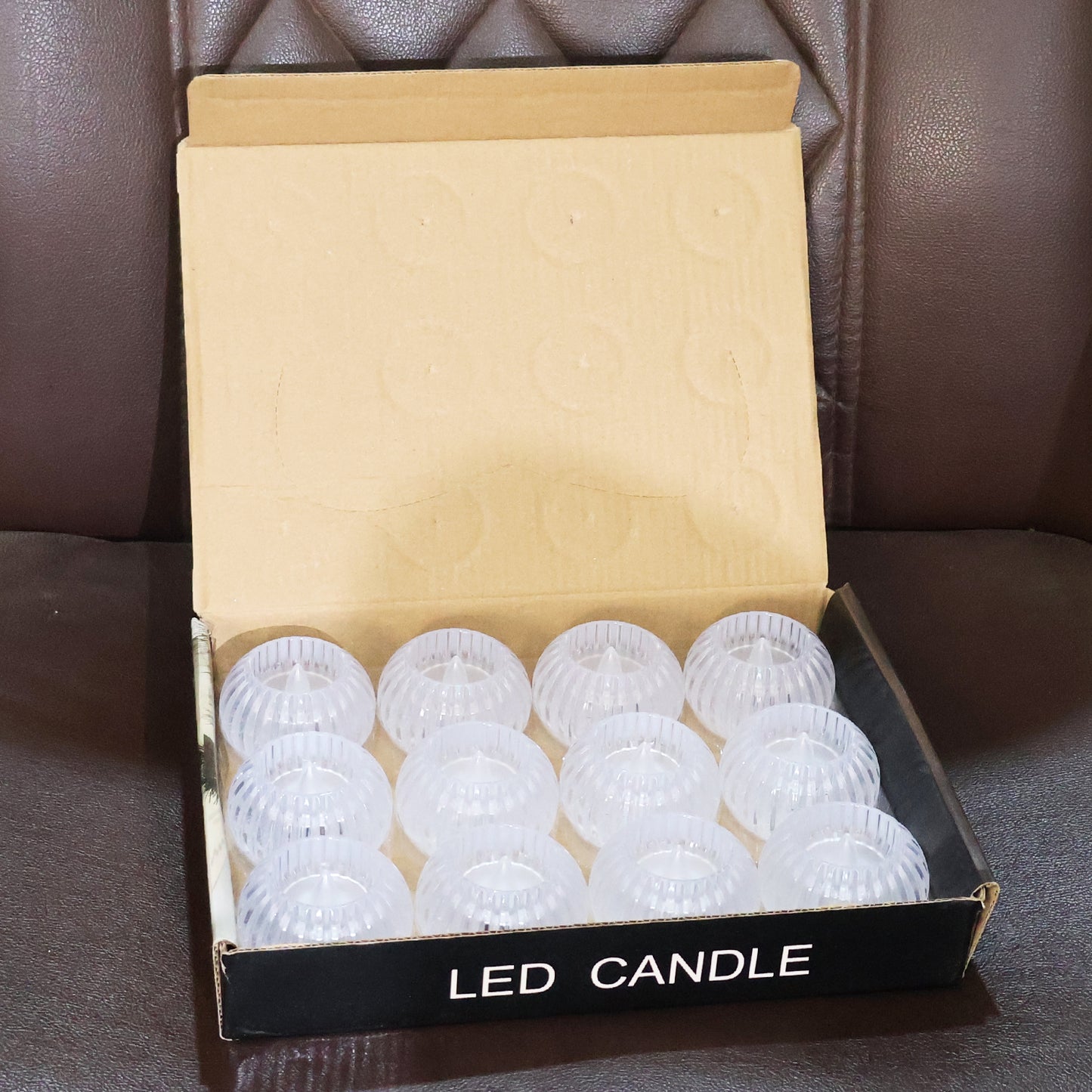12-Piece LED Crystal-Effect Flameless Candle Set – Safe, Elegant & Festive