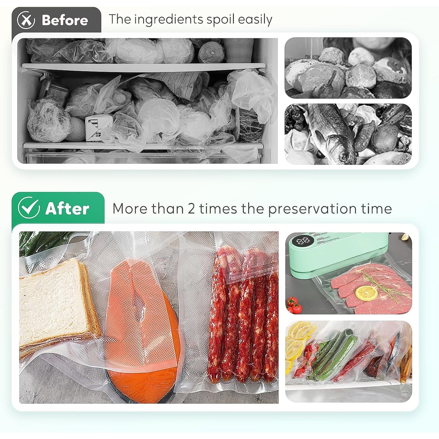 Rechargeable Electric Vacuum Sealer Machine
