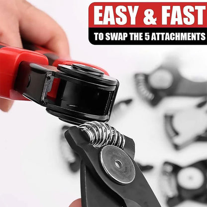 5 In 1 Wire Stripper Pliers Set Soft Grip Anti-slip Alloy Steel Cutting Gripping Stripping Default Title - Anthro Bazaar