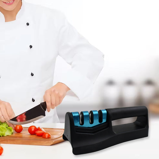 10020 Knife Sharpener For Kitchen Knife Sharpener With Vegetable Chopper And Fish Scale Remover Handheld Knives Pocket Knife Sharpener Knife Sharpener For Chefs Serrated Knife (9in1) Default Title - Anthro Bazaar