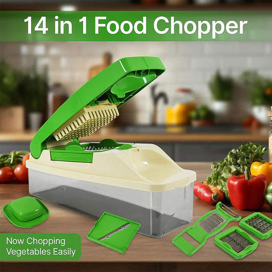 Nicer Dicer Multipurpose Vegetable  Fruit Chopper (14-in-1)