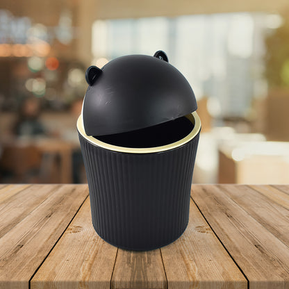 Mini Tabletop Dustbin 1200ML | Stylish Swing Lid Desk Trash Can [1 Piece]