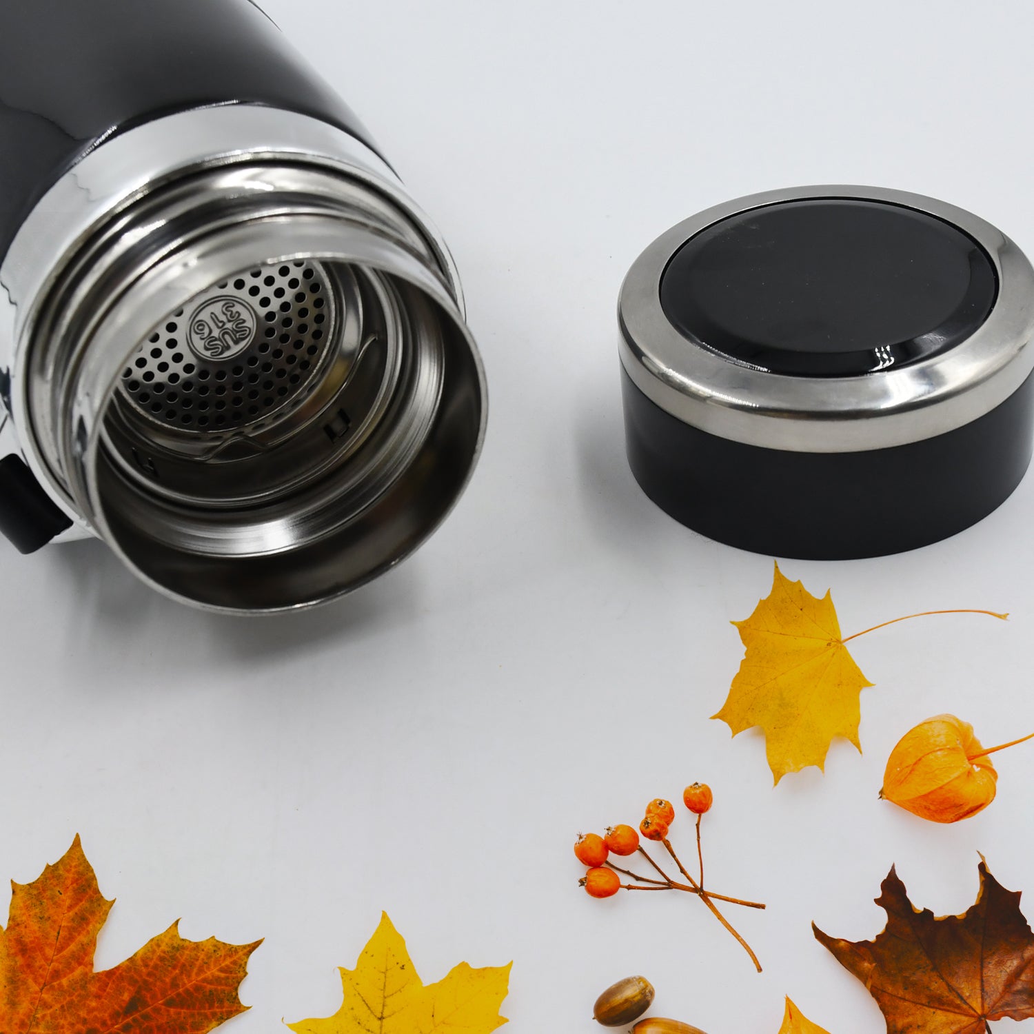 6582 Double Stainless Steel Wall Flask Vacuum Insulated Water Bottle Default Title - Anthro Bazaar