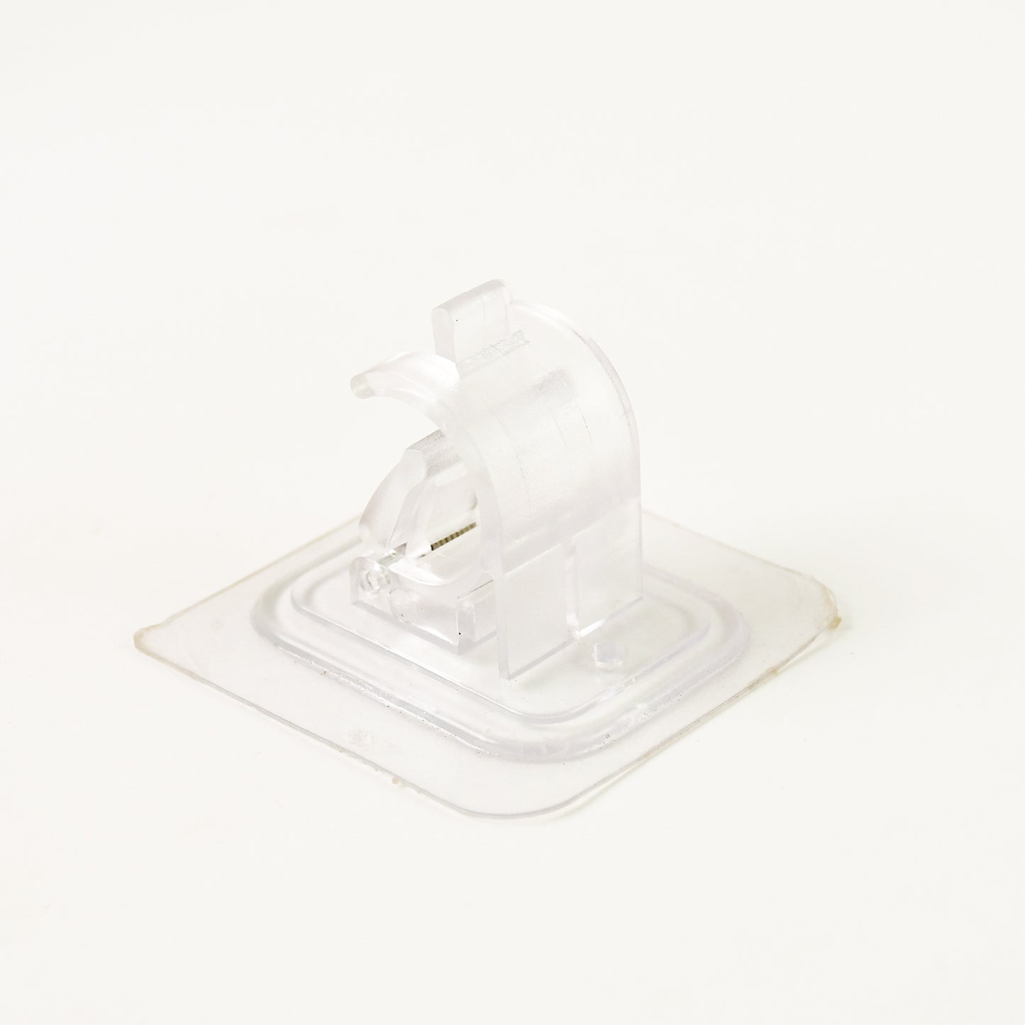 Wall Mount Transparent Self-adhesive Clip With Strong Spring Grip