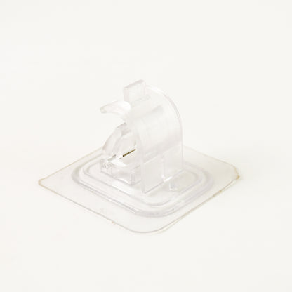 Wall Mount Transparent Self-adhesive Clip With Strong Spring Grip