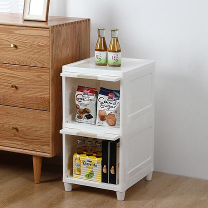 Multipurpose Storage Cabinet Storage Solutions Plastic Drawers Multi Layer Wardrobe Storage Drawers Foldable Multipurpose Drawer Units For Kitchen Bathroom Bedroom Cloth (2 Layer) Default Title - Anthro Bazaar