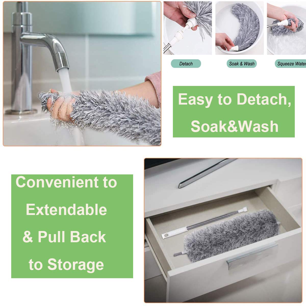 Microfiber Telescoping Duster – Clean High, Low & Everywhere in Between