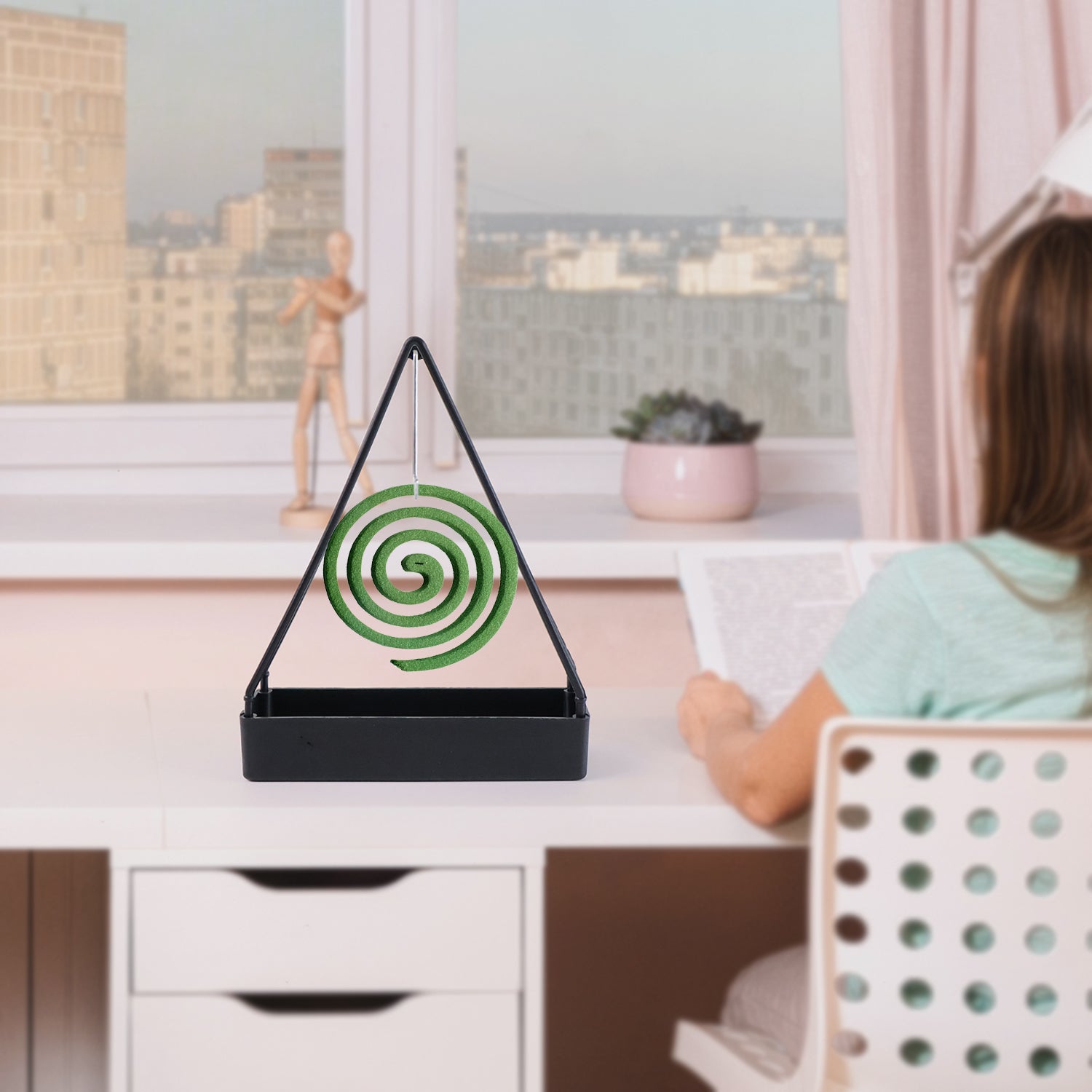 Compact Triangle Mosquito Coil Stand (1 Pc) Default Title - Anthro Bazaar