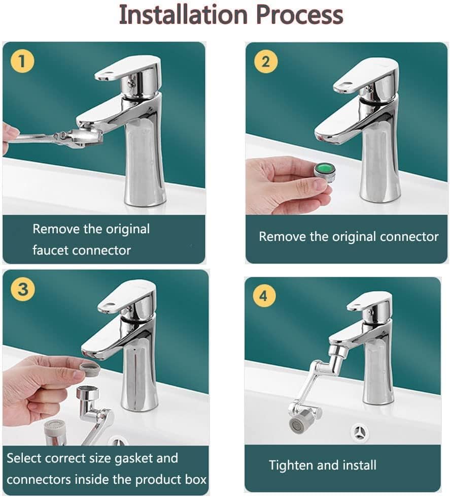 Flexible Faucet Splash Head (Sturdy ABS Material)
