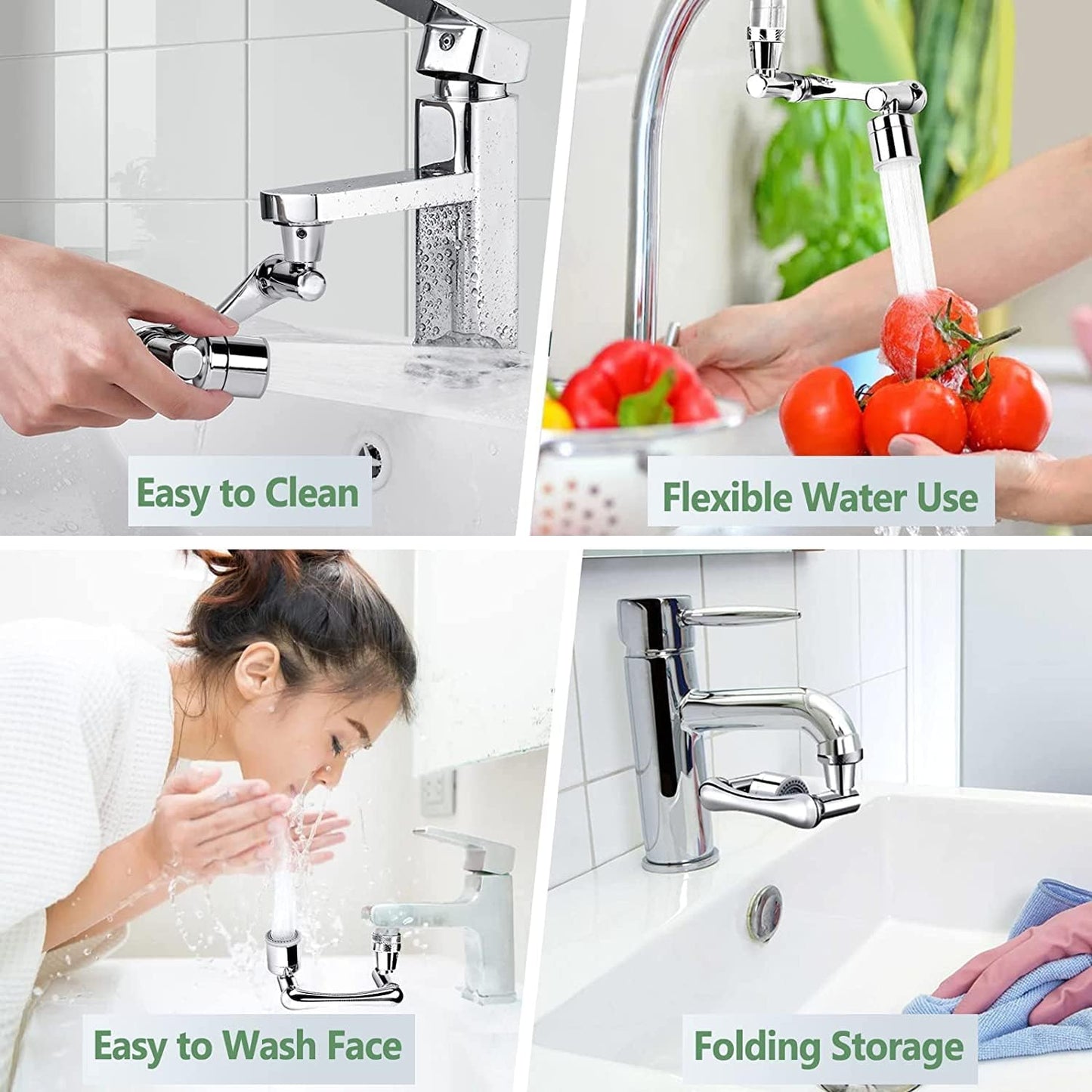 Flexible Faucet Splash Head (Sturdy ABS Material)