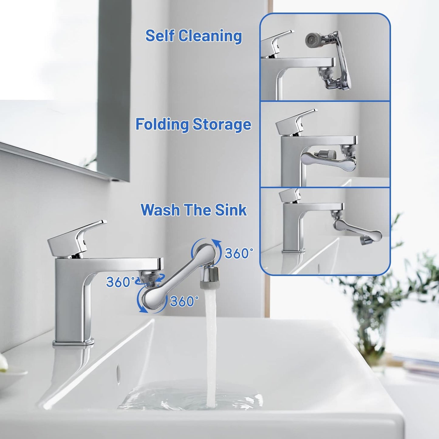 Flexible Faucet Splash Head (Sturdy ABS Material)