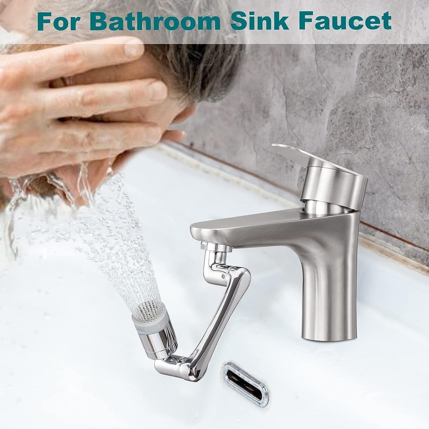 Flexible Faucet Splash Head (Sturdy ABS Material)