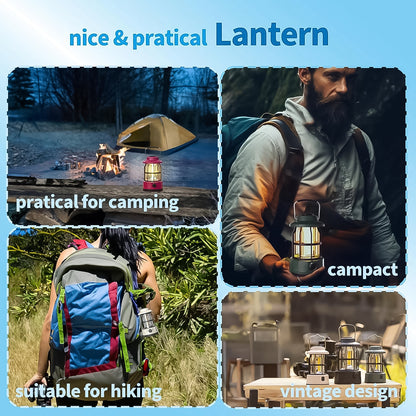 RetroGlow™ Rechargeable LED Camping Lantern (1 Pcs)