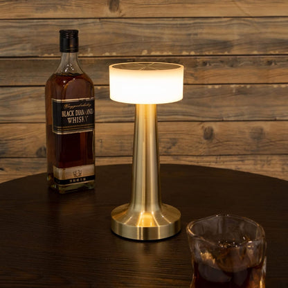 LED Touch Control Table Lamp | 3 Colour & 3 Brightness Dimmable [Gold texture]