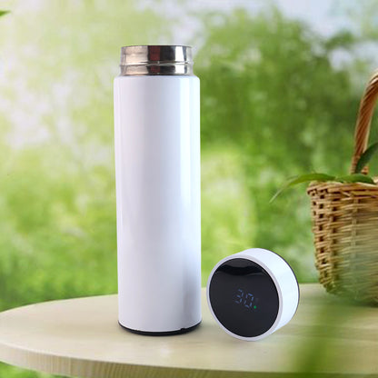 White Vacuum Insulated Water Bottle (1 Pc 500ml) Default Title - Anthro Bazaar