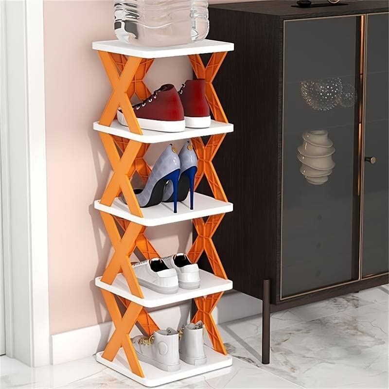 9065 5 Tier Shoes Stand Shoe Tower Rack Suit For Small Spaces Closet Small Entryway Easy Assembly And Stable In Structure Corner Storage Cabinet For Saving Space Default Title - Anthro Bazaar