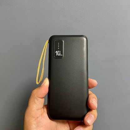 Fast Charging Power Bank With Built 4 In 1 Usb With Mobile Holder