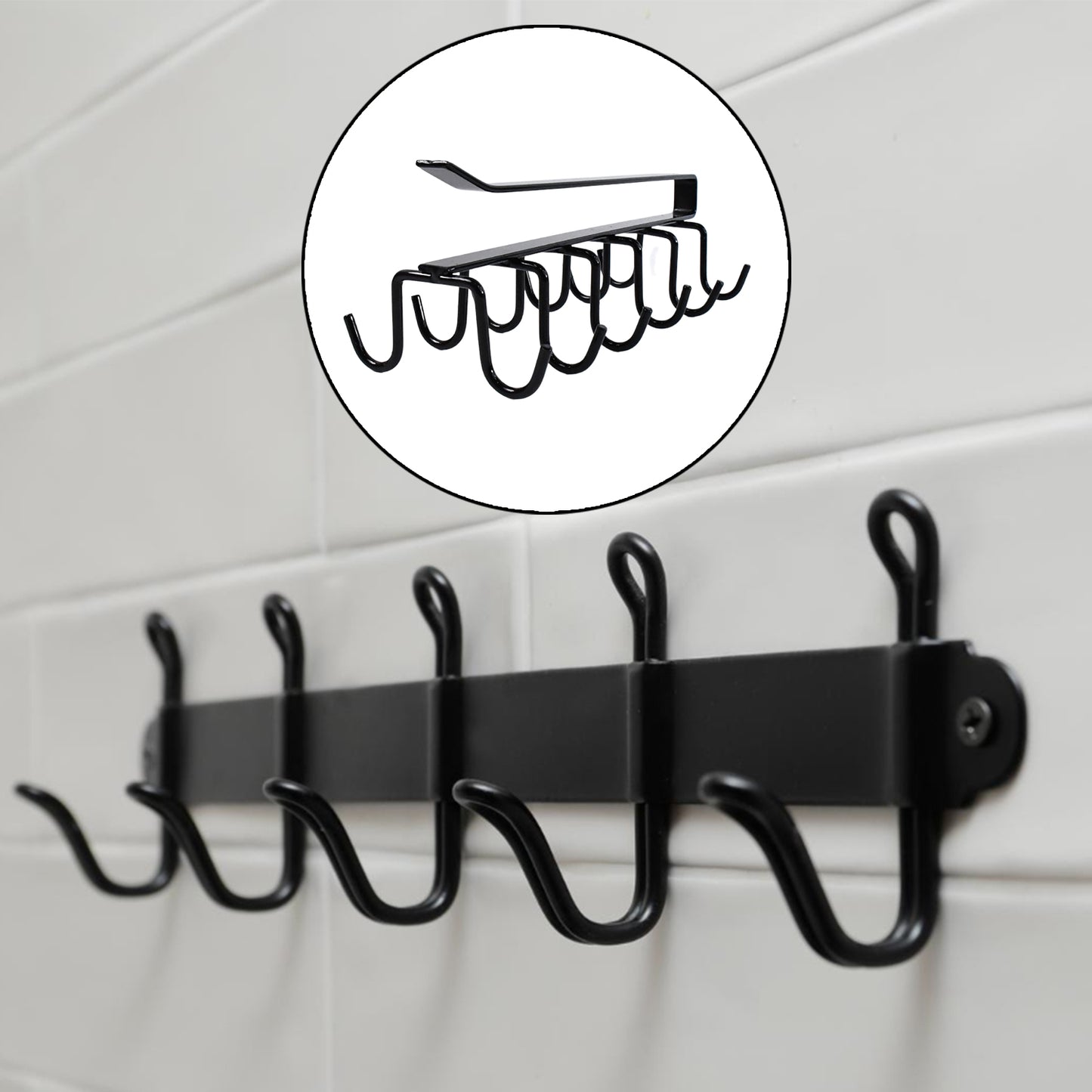 Double-Row Metal Cupholder Rack – Strong, Stylish & Space-Saving